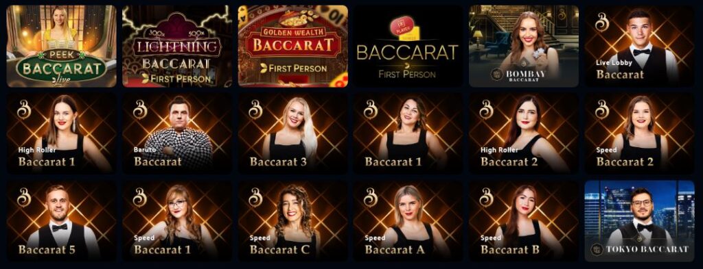 Jet10 casino live baccarat