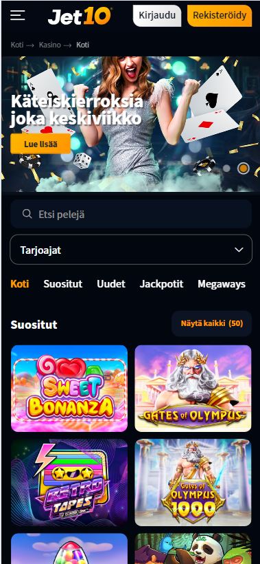 Jet10 casino mobile